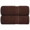 Vidaxl Brisače za goste FROGN 2 kosa rjave 30x50 cm 360 g/m2
