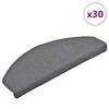 Prostirke za stepenice 30 kom 65x24x4 cm svijetlo sive i plave poluokrugle velike