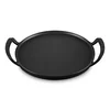 Ponev za peko zunaj za pico BBQ 35 cm, črna, lito železo, Le Creuset
