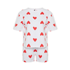 Trendyol White 100% Cotton Heart Knitted Pajama Set