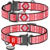 Collar Najlonska ovratnica 25mmx33-49cm WAUDOG Etno rdeča