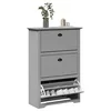 Stalak za cipele BODO sivi 80x35x118 cm