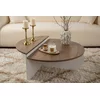 HANAH HOME Sto za dnevnu sobu Orion Walnut White