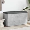 vidaXL Klop za shranjevanje betonska siva 82x42x45 cm inženirski les