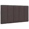 shumee vidaXL Vzglavna stranica temno rjava 90 cm blago