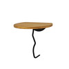 HANAH HOME Zidna polica Leo Black Oak