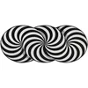 wash+dry TEKAČ Infinity Swirl 60/140 cm potiskano črna, bela