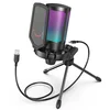 RGB USB gaming mikrofon sa tripod stalkom FIFINE AmpliGame A6V crni
