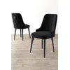HANAH HOME Set 6 stolica Newa Black