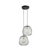 Luster na sajli BELL 2xG9/12W/230V crna/zlatna