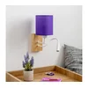 Brilagi - LED zidna lampa NUBILA WOOD 1xE27/25W/230V + LED/3W hrast/ljubičasta