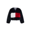 Tommy Jeans Prehodna jakna mornarska/rdeča/bela