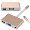 shumee Adapter HUB USB 3.1 tipa C na USB 3.0/VGA/USB-C Gold