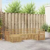 Set vanjskih sofa 6 pcs Bijela Poliester
