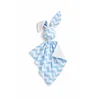 shumee Plišasta igrača Doudou Bunny, dvostranska bombažna in Minky - Chevron modra - bela