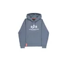ALPHA INDUSTRIES Majica temno siva/bela