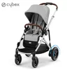 cybex gold otroški voziček e-gazelle™ s stone grey (silver frame)