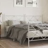 Vidaxl Kovinsko vzglavje belo 180 cm