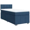 Vidaxl Box spring postelja z vzmetnico modra 90x200 cm blago