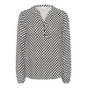 Kaffe Bluza KAMathilde temno modra/bela