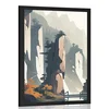 Plakat gora Tianzi v Čilu - 40x60 silver