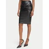 Elisabetta Franchi Krilo iz umetnega usnja GO-219-66E2-V260 Črna Slim Fit