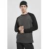 Raglan Contrast LS charcoal/black