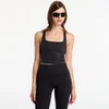 Modrček adidas x entire studios Optime Training Medium Support Bra Tank Black S
