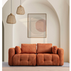 ATELIER DEL SOFA Amaris 2 Seater Orange 2-seat sofe