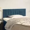 Vidaxl vidaXL Vzglavje za posteljo temno modro 80x5x78/88 cm žametno