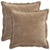 Vidaxl Prevleka za blazino 2 kos HOUTEN Rjava 35 x 35 cm