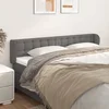 Uzglavlje s ušima sivo 163x23x78/88 cm od umjetne kože