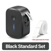 KJB Prenosni Bluetooth termični tiskalnik nalepk, črn, standardni paket