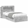Vidaxl Posteljna konstrukcija s prostorom za shranjevanje 75 x 190 cm