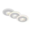 Briloner 7039034-SET 3xLED kupatilska ugradna svetiljka 3xLED/5W/230V IP44 mat hrom