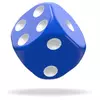 Kockice Oakie Doakie Dice D6 Dice 12 mm Solid - Blue (36)