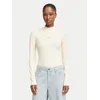 Guess Jeans Bluza W6BP06 K5471 Svetlo bež Slim Fit