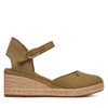 Espadrile Tommy Hilfiger Mid Wedge Espad Closed Toe FW0FW09233 Rjava
