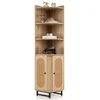 Costway Kotna omara 172 cm, naravna