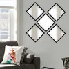 Wallity Set ogledala SETAYNA_029, Crni