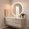 Skye Decor Set kupatilskog ormarića sa umivaonikom i ogledalom, 2 dela, Bež