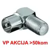 CON-FC-025/90 ** F female to IEC male elbow adaptor, Zinc Alloy min.25 pakovanje (23)