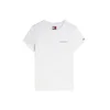 Tommy Jeans Majica Ess Logo DW0DW23479 Bela Slim Fit