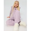 Sinsay - Rebrasti komplet: bluza sa karnerima i pantalone Stitch - lila