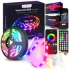 RGB LED trak 10M bluetooth aplikacija 300 LED barvni daljinski upravljalnik močan