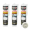 IsolBau Sanitarni silikon Manhattan Sanitär Silikon 3 x 300ml