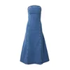 VERO MODA Obleka VMAILEY moder denim