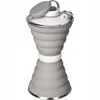 Silikonska zložljiva skodelica za vodo 500 ml SIVA (9,6 * 18,5 cm)
