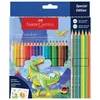 BOJE DRVENE 18 BOJA GRIP 2001 PLUS 6 BOJA DRVENIH METALIC I NEON DINO FABER CASTELL 201546 BLISTER