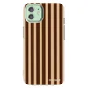Silikonski prozorni ovitek za Apple iPhone 12 Pro - Brown lines